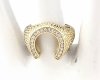 Goldring 18,60 mm. vergoldete Verlobung Xuping