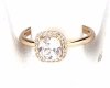 Goldring 18,60 mm. vergoldete Verlobung Xuping