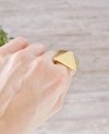 Ring 18,30 mm, goldener Edelstahl