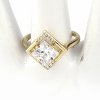 Goldring 18,60 mm. vergoldete Verlobung Xuping