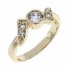 Goldring 18,60 mm. vergoldete Verlobung Xuping