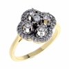 Goldring 18,60 mm. vergoldete Verlobung Xuping
