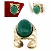 Ring 18,30 mm, goldener Edelstahl