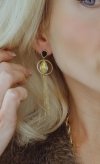 goldene Ohrringe aus Edelstahl