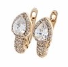 exklusive swarovski vergoldete ohrringe