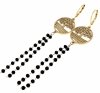 goldene Ohrringe aus Edelstahl
