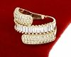 Goldring 17,00 mm. vergoldete Verlobung Xuping