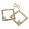 OHRRINGE GOLD LANGE ZIRKONIA HOCHZEIT HOCHZEIT