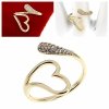 Goldring 17,00 mm. vergoldete Verlobung Xuping