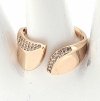 Goldring 16,60 mm. vergoldete Verlobung Xuping