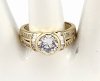 Goldring 18,60 mm. vergoldete Verlobung Xuping