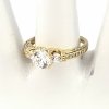 Goldring 18,60 mm. vergoldete Verlobung Xuping