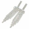 OHRRINGE GOLD LANGE ZIRKONIA HOCHZEIT HOCHZEIT