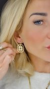 goldene Ohrringe aus Edelstahl