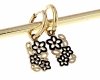 gold earrings made of stainless steel