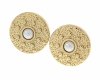 gold earrings made of stainless steel
