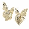 gold plated earrings with exclusive cubic zirconia