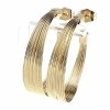 gold plated earrings with exclusive cubic zirconia