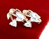 exclusive swarovski gold-plated earrings