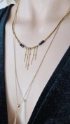 GOLD CHAIN NECKLACE celebrity STAINLESS STEEL