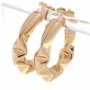 gold plated earrings with exclusive cubic zirconia