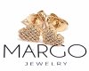 gold plated earrings with exclusive cubic zirconia