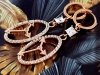 gold plated earrings with exclusive cubic zirconia