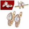 exclusive swarovski gold-plated earrings