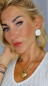 gold plated earrings with exclusive cubic zirconia
