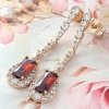 gold plated earrings with exclusive cubic zirconia