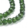 Glass beads faceted strands
