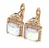 exclusive swarovski gold-plated earrings