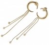 gold earrings made of stainless steel