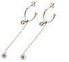 gold earrings made of stainless steel
