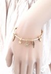 BRACELET GOLD CELEBRITY STAINLESS STEEL
