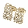 gold earrings made of stainless steel