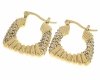 gold earrings made of stainless steel