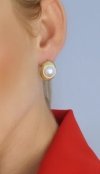 gold earrings made of stainless steel