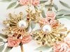 gold plated earrings with exclusive cubic zirconia