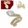 gold ring 17,00mm. gold-plated engagement xuping