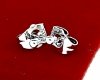 gold plated earrings with exclusive cubic zirconia
