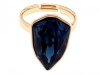 gold ring 18,30mm. gold-plated engagement xuping