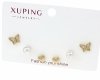 gold plated earrings with exclusive cubic zirconia