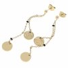 gold earrings made of stainless steel