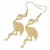 gold earrings made of stainless steel