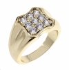 gold ring 18,60mm. gold-plated engagement xuping