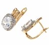 exclusive swarovski gold-plated earrings