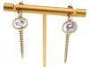 gold earrings made of stainless steel