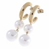 gold earrings made of stainless steel