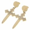 EARRINGS SILVER STAINLESS STEEL CELEBRITY